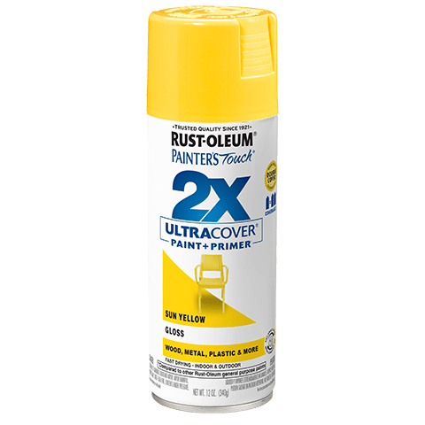 2x Ultra Coverage Glossy Spray Paint Set - 12 Ounce Cans (Pack of 6)