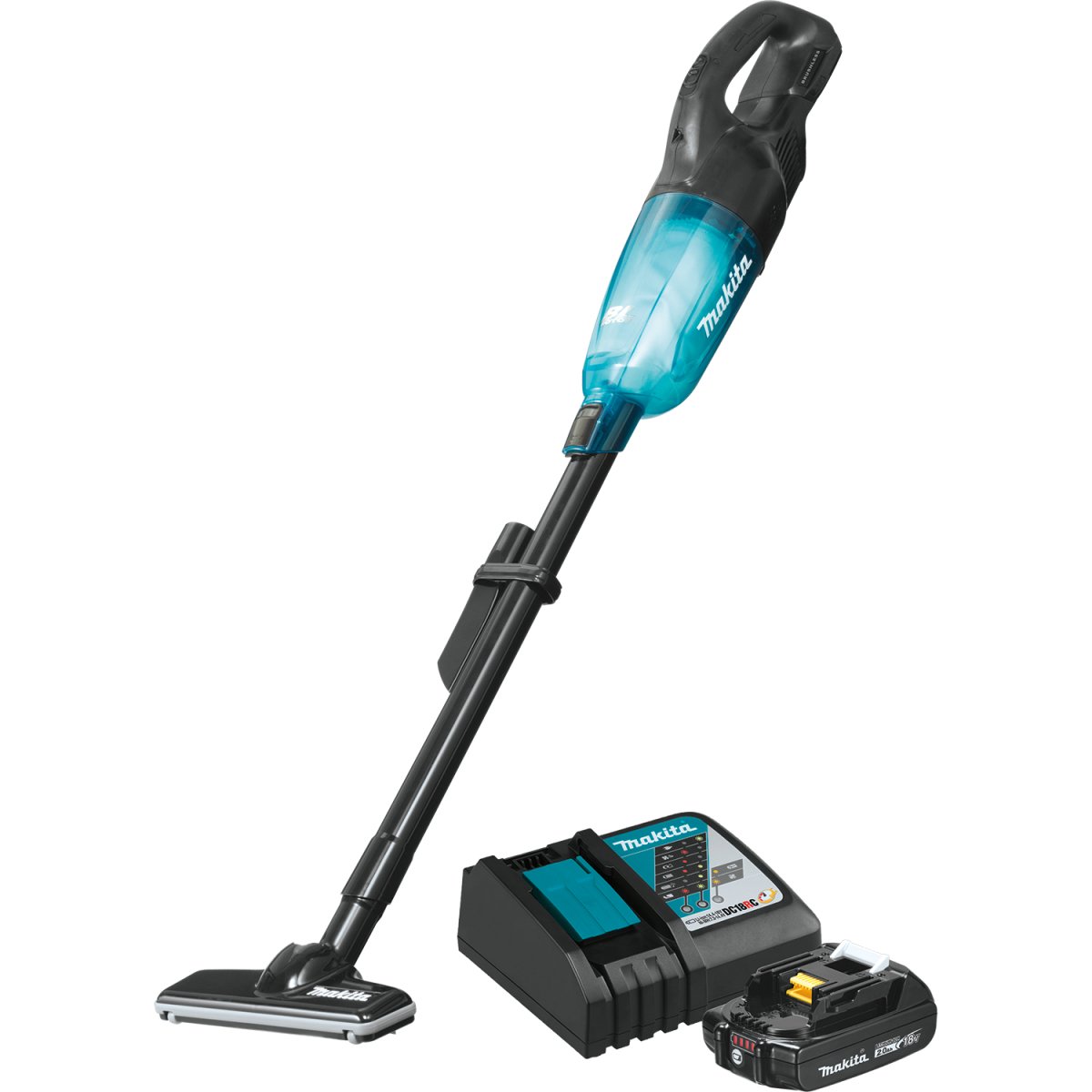 18V LXT® Compact Brushless Cordless Vacuum Kit with Trigger Lock & 2.0Ah Battery