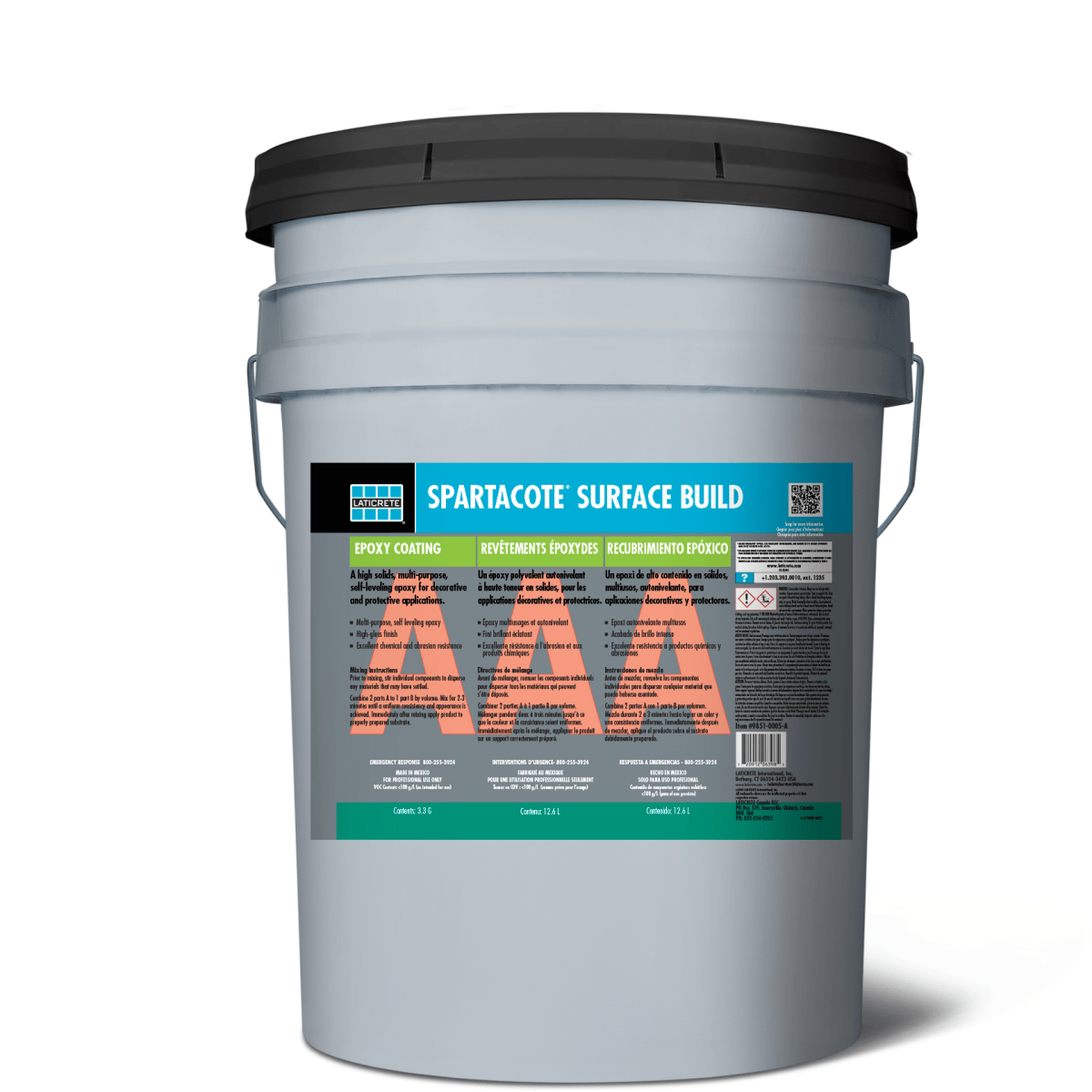 Spartacote High-Solids Self-Leveling Epoxy Floor Coating for Decor & Protection