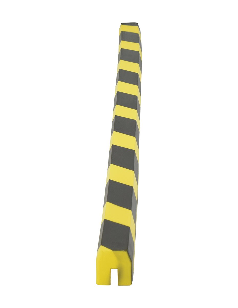 Flexible Foam Edge Guards with Black and Yellow Alert Striping