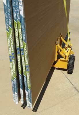 All-Purpose Self-Adjusting All-Terrain Panel, Glass, Drywall, Door, and Plywood Moving Dolly for Efficient Material Handling