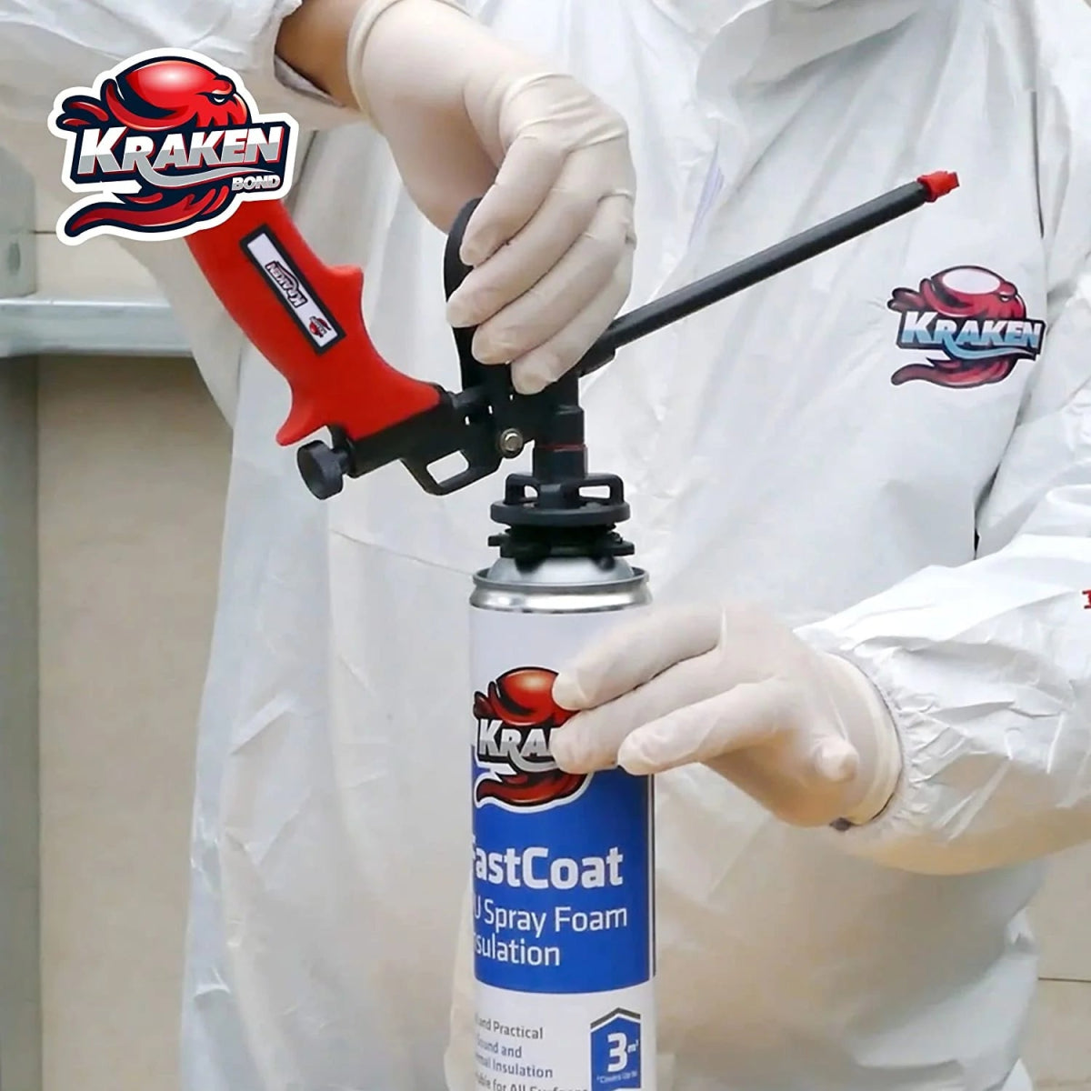 High - Performance Aluminium Spray Foam Gun with PTFE Coating for Precise Insulation and Filling