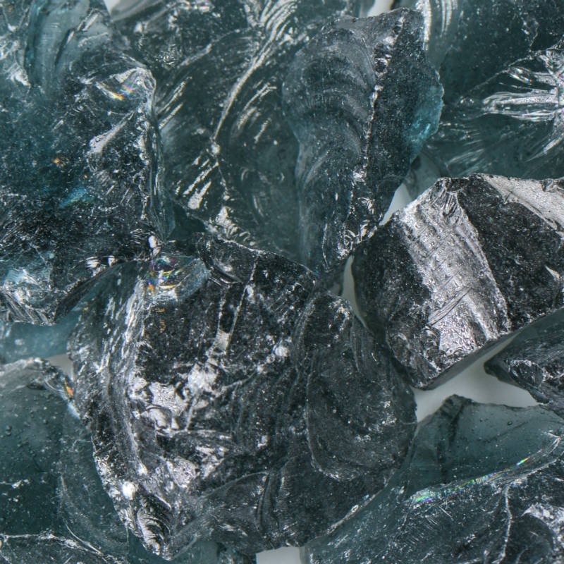 Recycled Gray Glass for Landscape Decorations