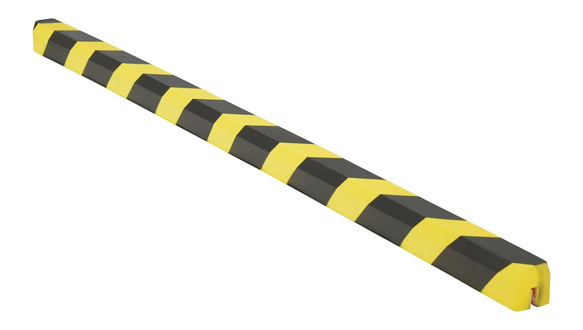 Flexible Foam Edge Guards with Black and Yellow Alert Striping