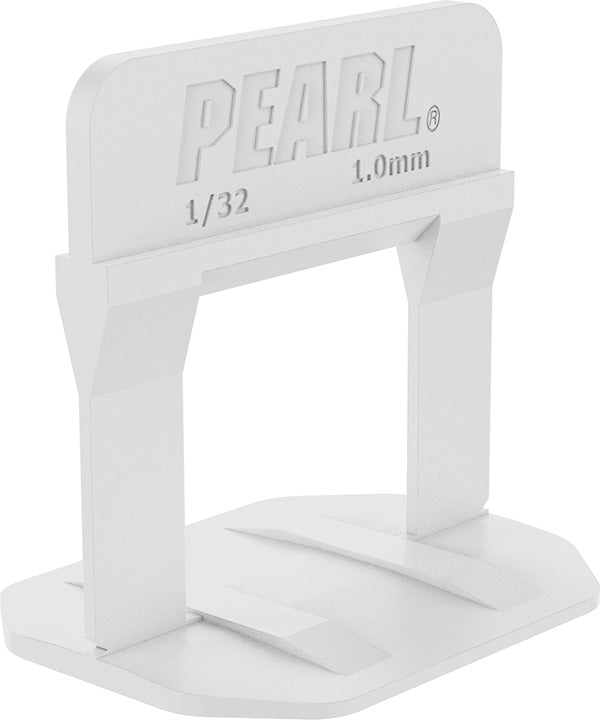 All - in - One PLS White Tile Leveling Clips with 1/32 - inch Grout Size