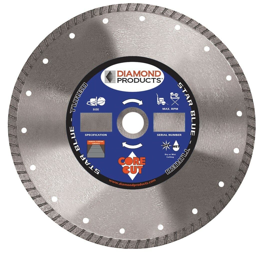 Blue Star High - Performance Turbo Blade for Concrete Cutting