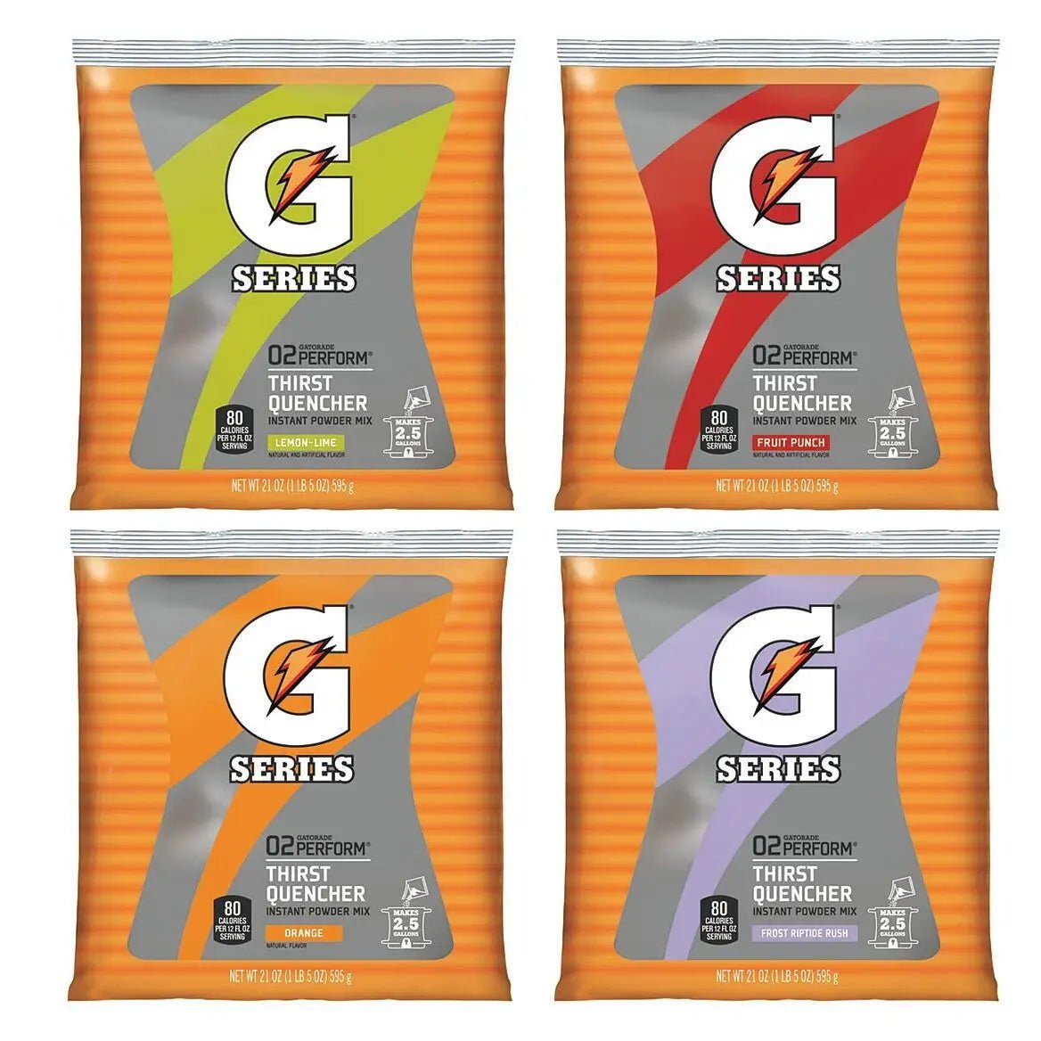 Gatorade® G Series Thirst Quencher Instant Powders, 21 oz Each, 32-Pack Order of Sports Hydration Drinks