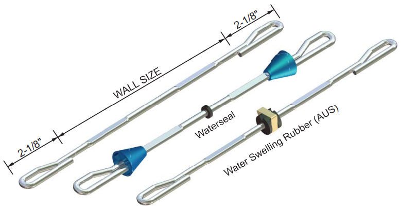 100-Piece Heavy-Duty OCM Loop Ties for Steel Plywood Forms