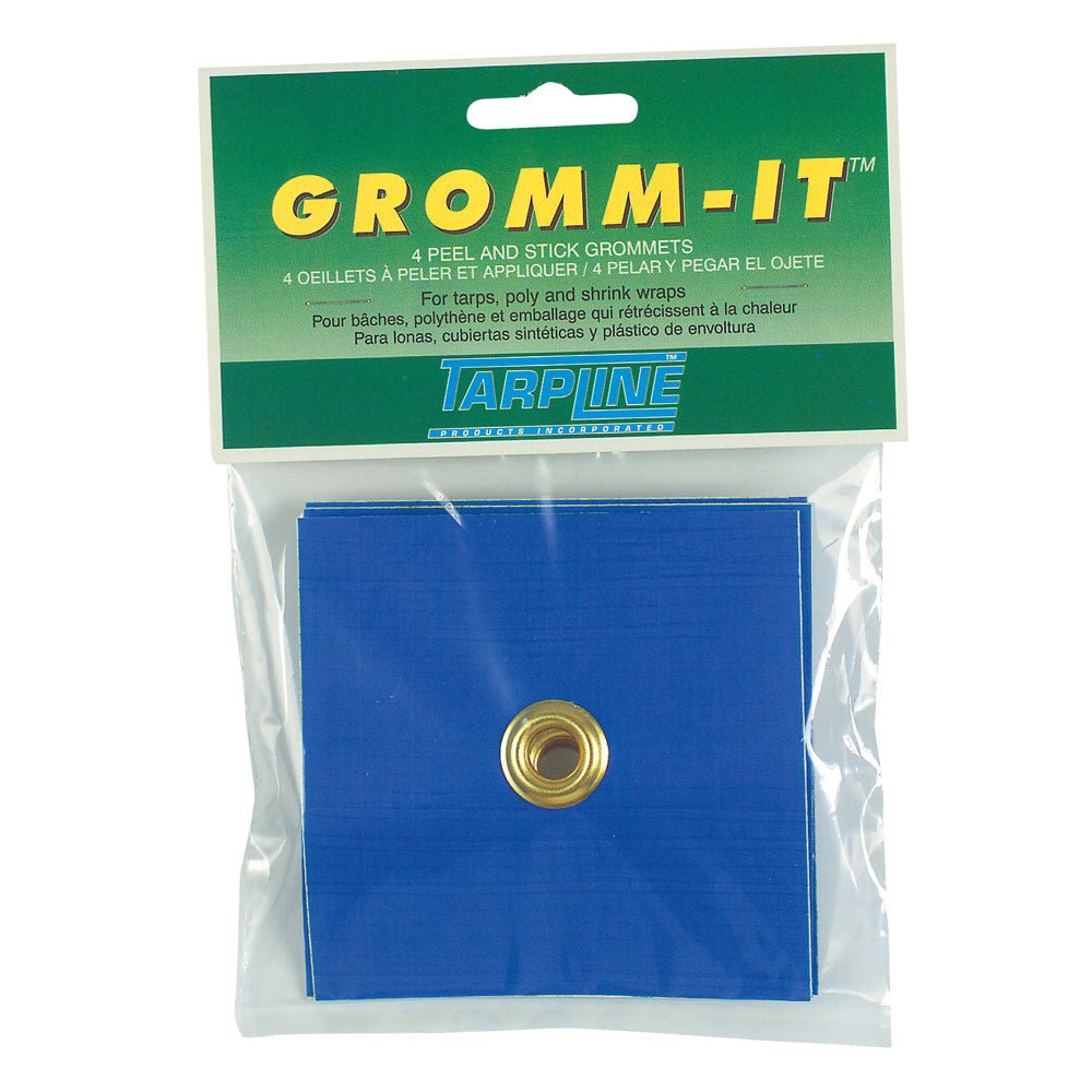 Peel-and-Stick UV-Resistant Grommets for Tarp Reinforcement