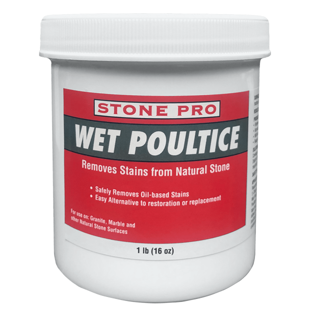 Effective Stone Pro Wet Poultice for Removing Oil Stains on Natural Stones