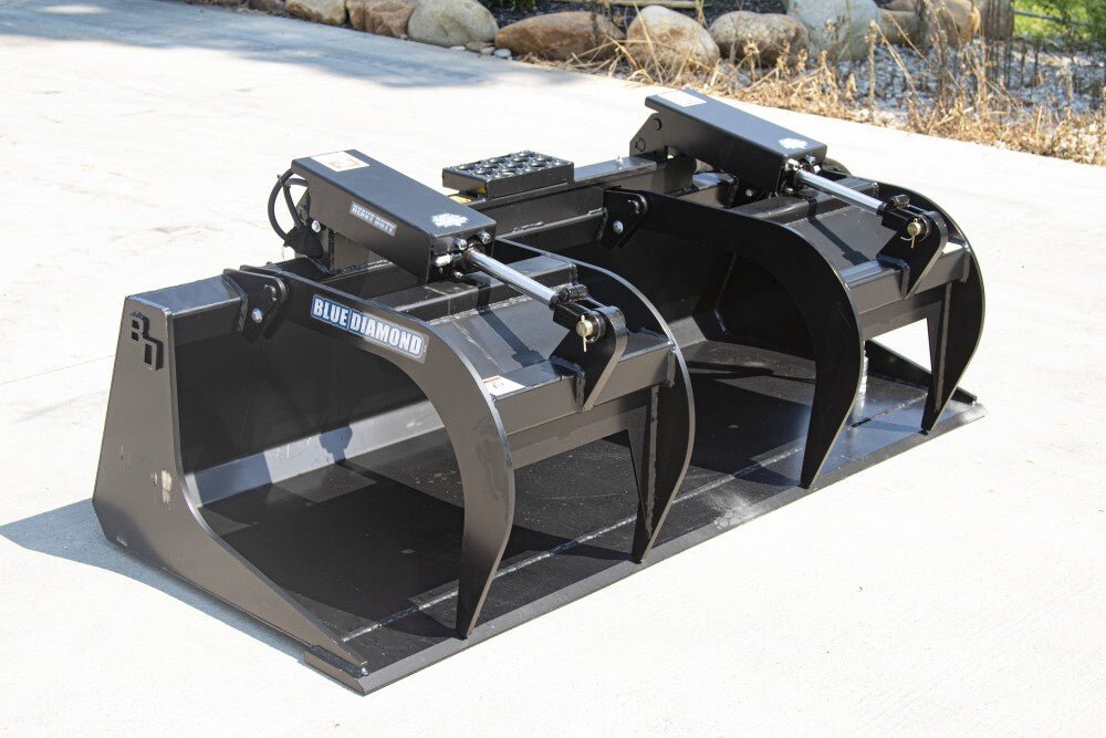 Heavy Duty Blue Diamond® Grapple Bucket for Up to 50 hp Skid Steers