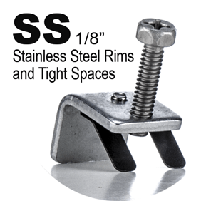 Pack of 50 GoClips SS 1/8-Inch Rims - Ideal Sink Installation Clips
