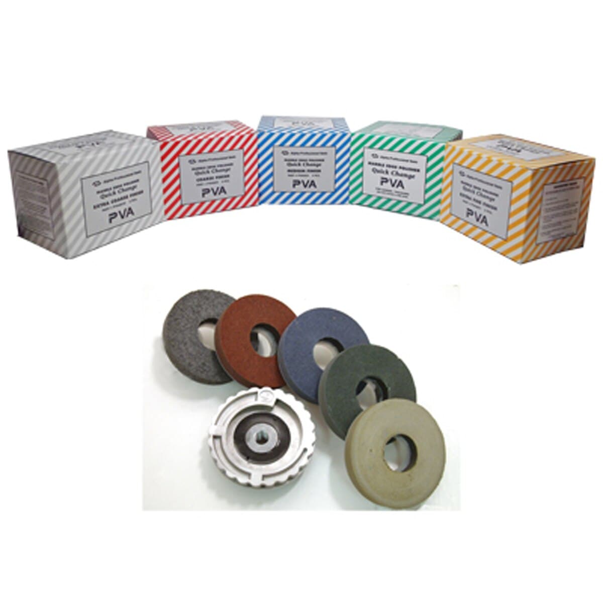 Alpha® PVA QC Style Low - Speed Marble Edge Quick - Change Polishing System