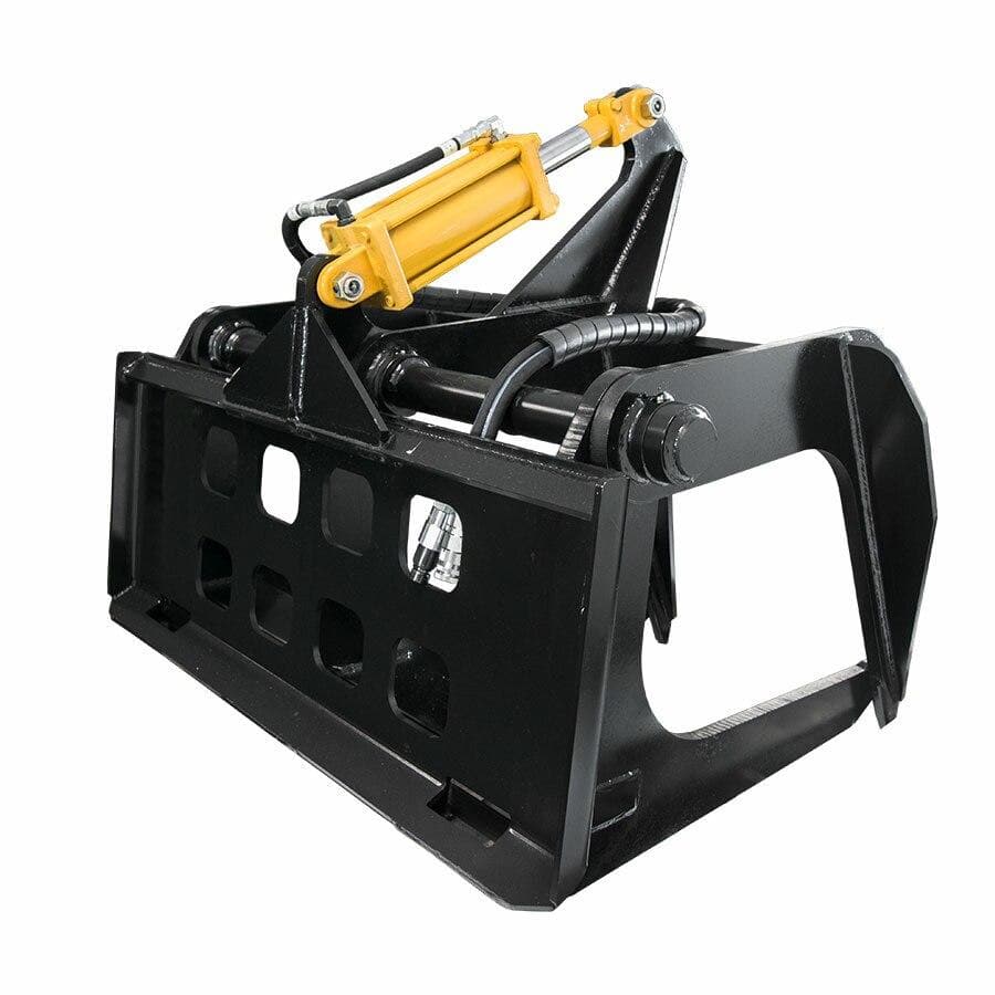 6-Tine, 39-Wide Super Duty Skid Steer Grapple Rake with High Crushing Power