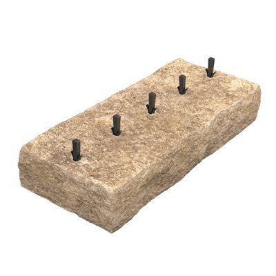 2 3/4 x 5/8 Heavy - Duty Stone Splitting Wedge Set