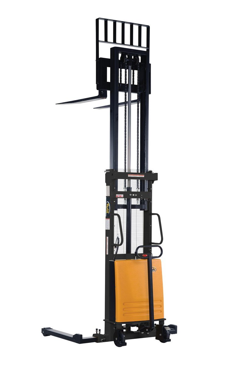 Powered Lift Semi - Electric Industrial Stacker for Efficient Load Handling