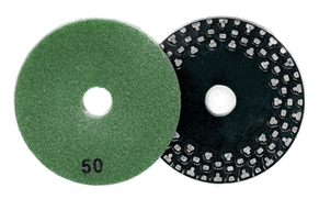 50 Grit Flexible Metal Polishing Pad with Hook and Loop Attachment