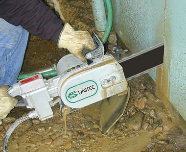 Powerful Pneumatic Chain Saws for Cutting Concrete and Reinforced Concrete
