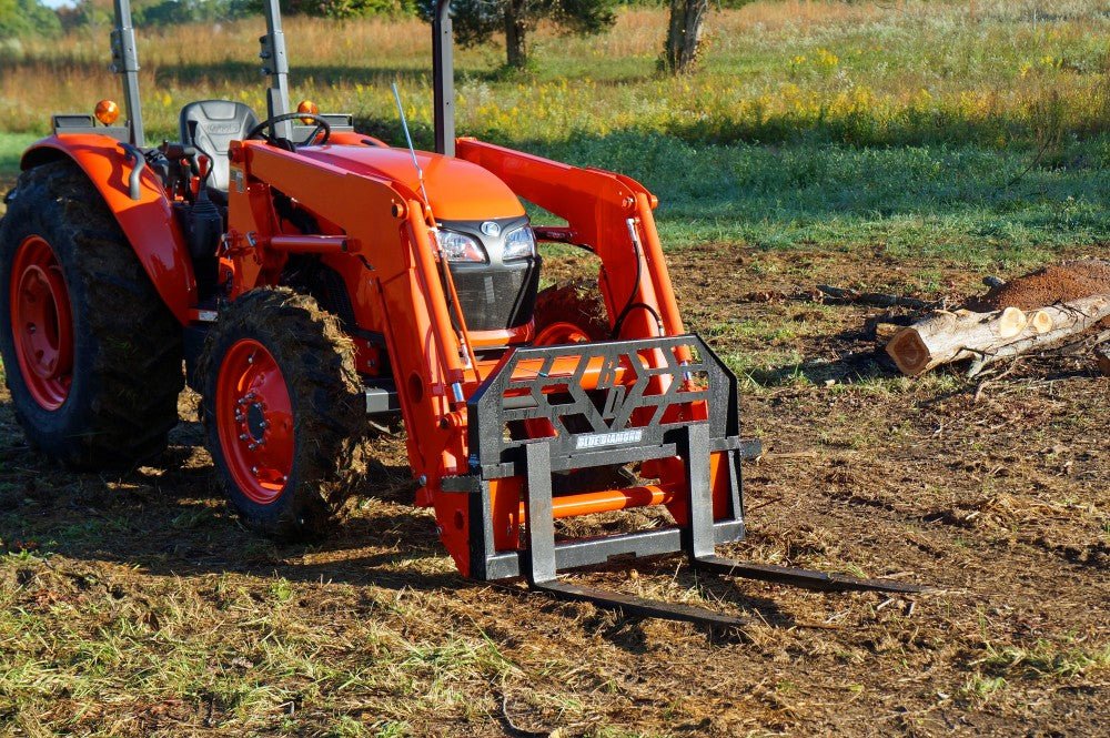 Heavy - Duty Standard - Duty Pallet Forks with a Capacity of 4,000 Pounds for Skid Steers