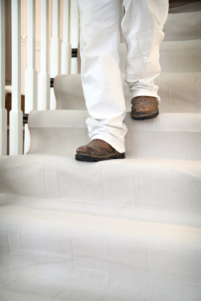 Trimaco's Stay Put® Plus Anti - Slip Canvas Dropcloth for Enhanced Protection