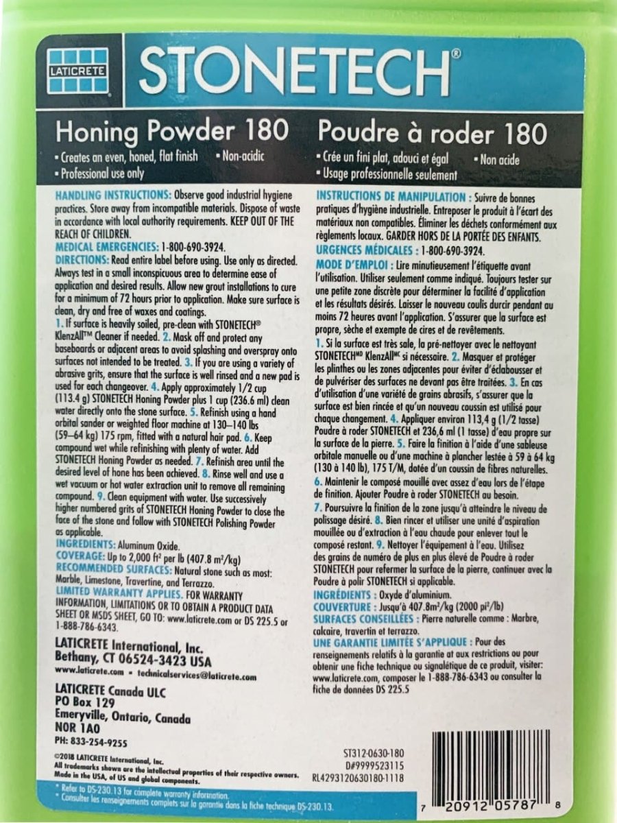 StoneTech High - Quality Marble Honing Powder for Professional Stone Finishing