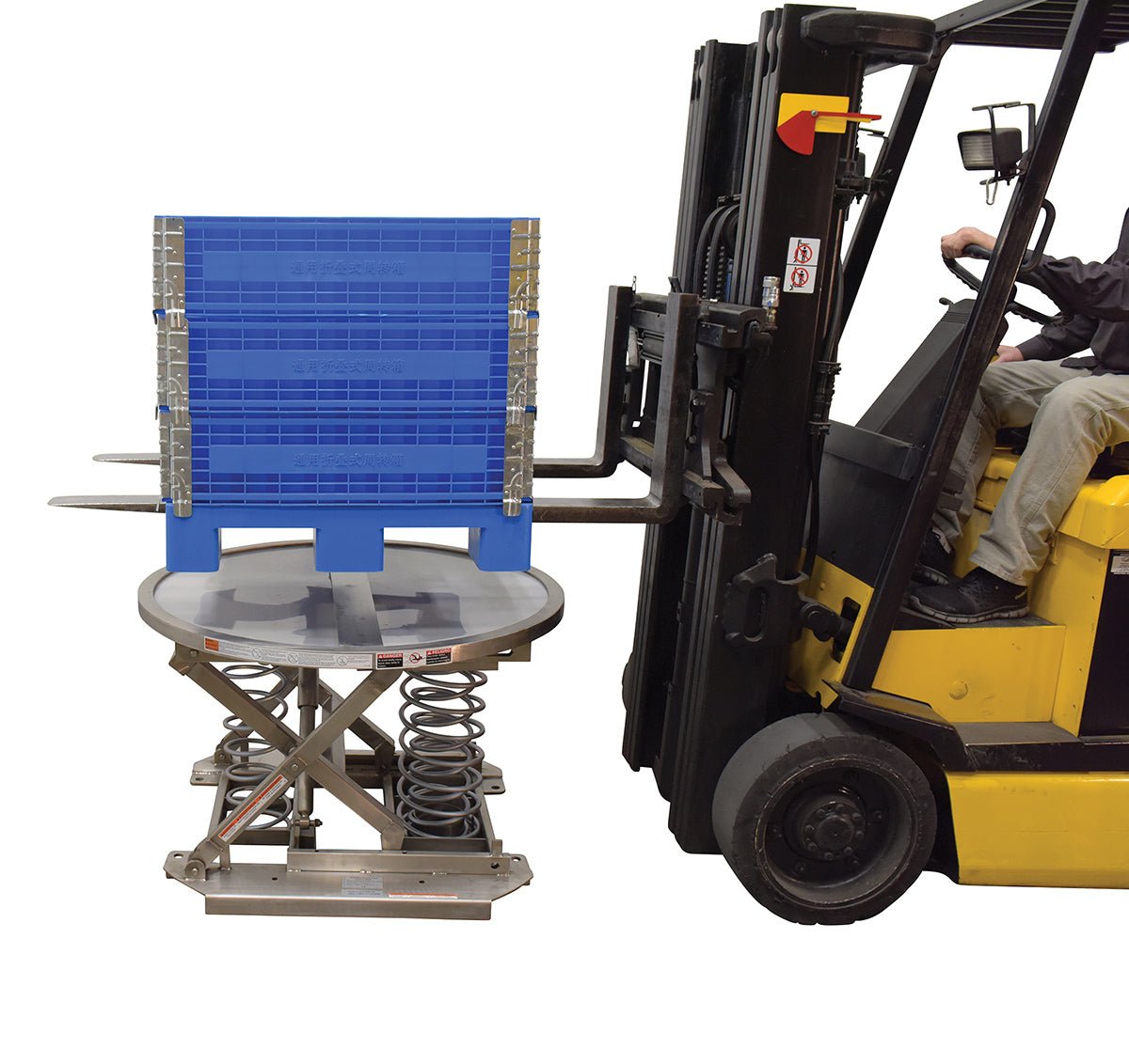 High - Quality Spring - Operated Scissor Tables for Distribution and Shipping