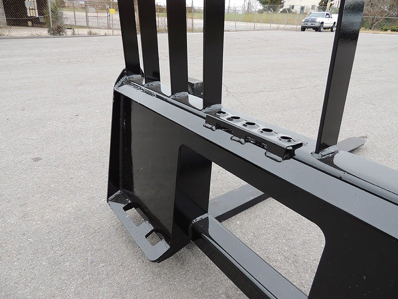 Heavy-Duty Walk-Through Pallet Forks with a 5,000 Pounds Lifting Capacity for Skid Steers and Compact Track Loaders