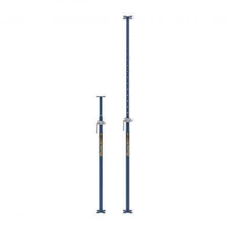 6-Piece Set of Heavy-Duty Adjustable Steel Shoring Posts for Construction