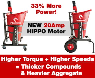 PortaMix® MEGA HIPPO Industrial-Grade Mixing Stations for Self-Levelers and Various Compounds