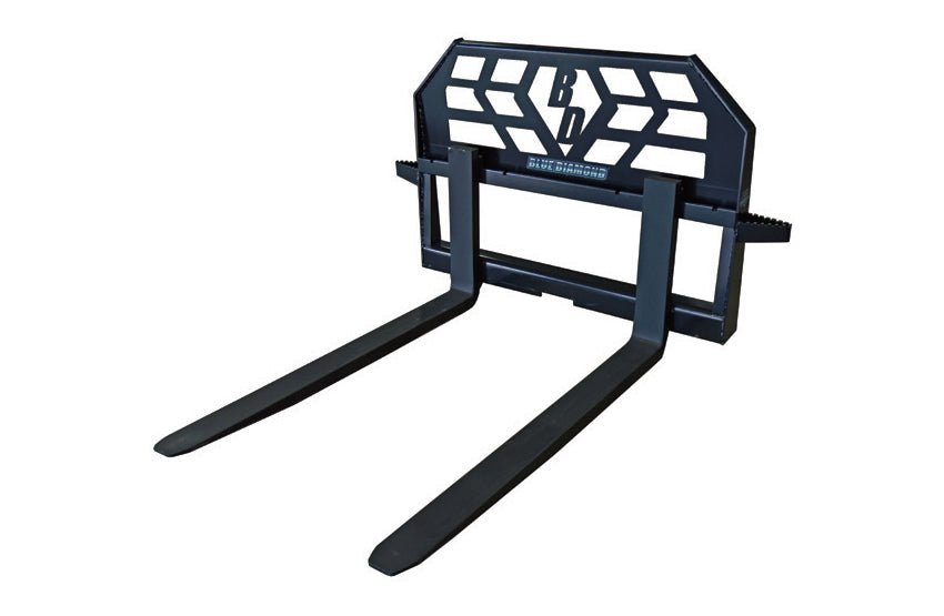 Heavy - Duty Standard - Duty Pallet Forks with a Capacity of 4,000 Pounds for Skid Steers