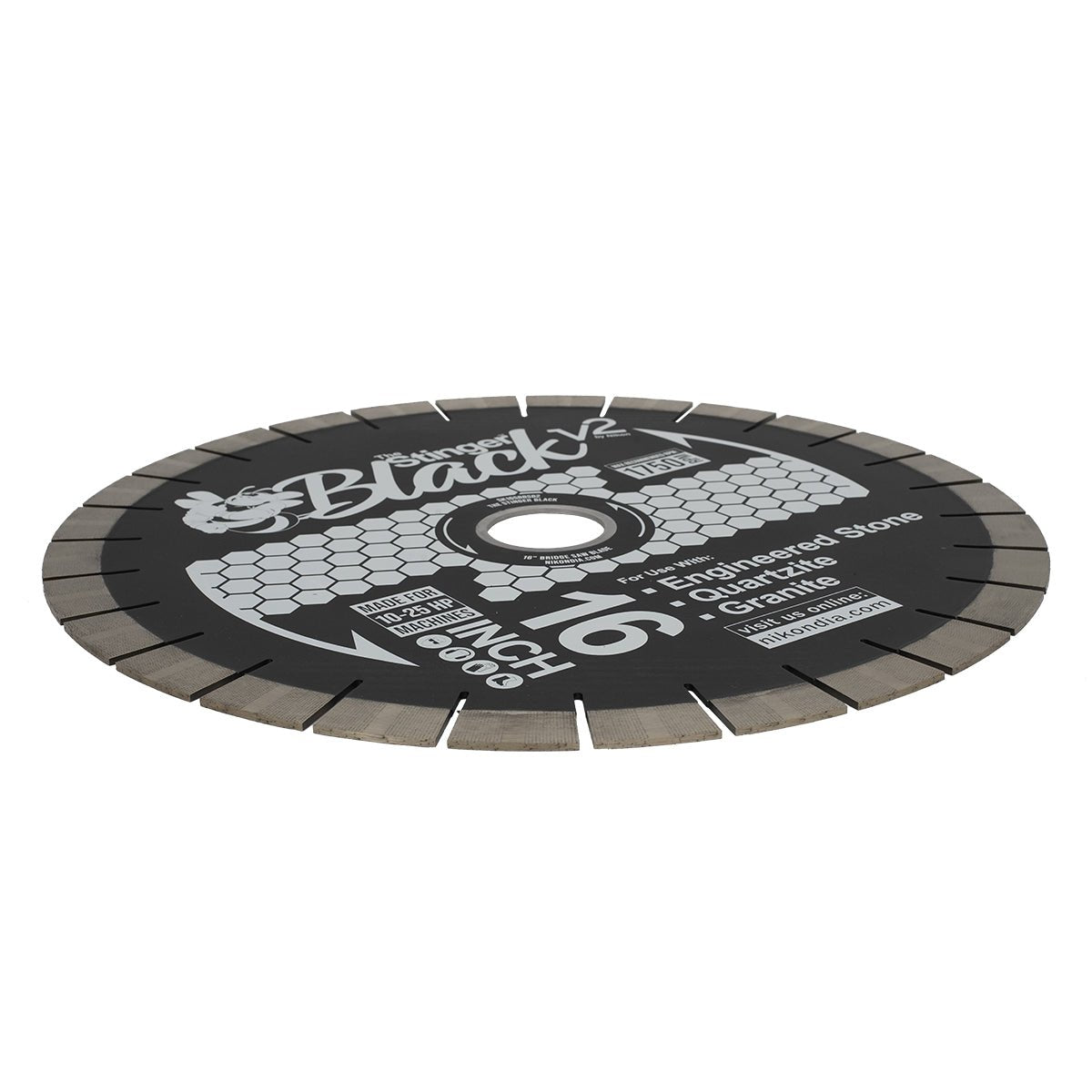 High - Performance STINGER BLACK™ V2 Bridge Saw Blade for Stone Cutting