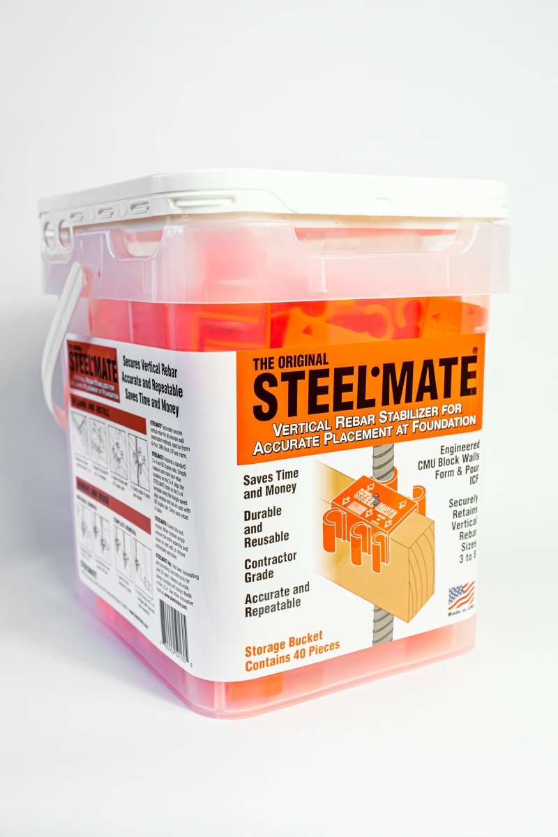 Original STEEL•MATE® 1 Reusable and Durable Vertical Rebar Stabilizer