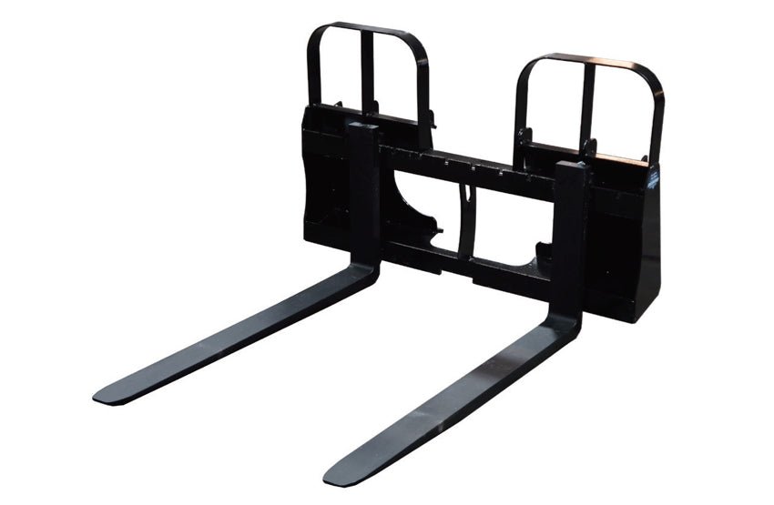 Heavy-Duty Walk-Through Pallet Forks with a 5,000 Pounds Lifting Capacity for Skid Steers and Compact Track Loaders