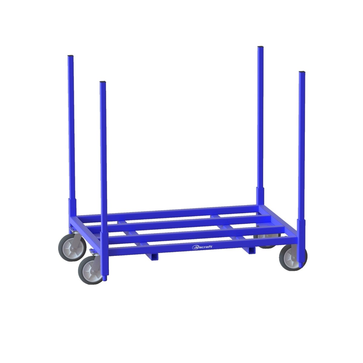 Flexible Stackable Warehouse Cart for Efficient Factory and Warehouse Use