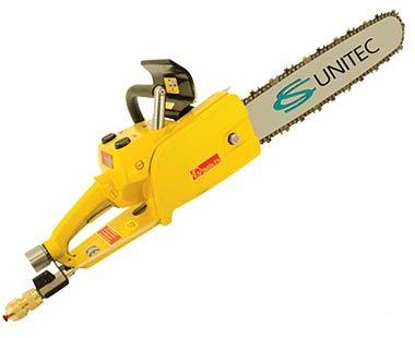 Powerful Pneumatic Chain Saws for Wood Cutting Equipped with Brake and 4 Horsepower