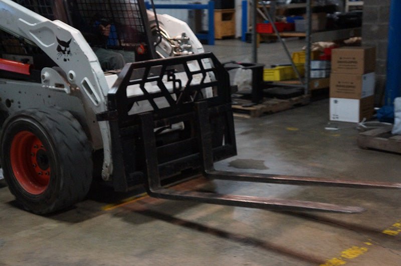 Heavy - Duty Standard - Duty Pallet Forks with a Capacity of 4,000 Pounds for Skid Steers
