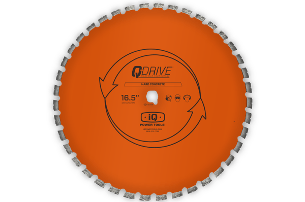 Q-Drive 16.5-Inch Concrete Cutting Blade for Hard Materials