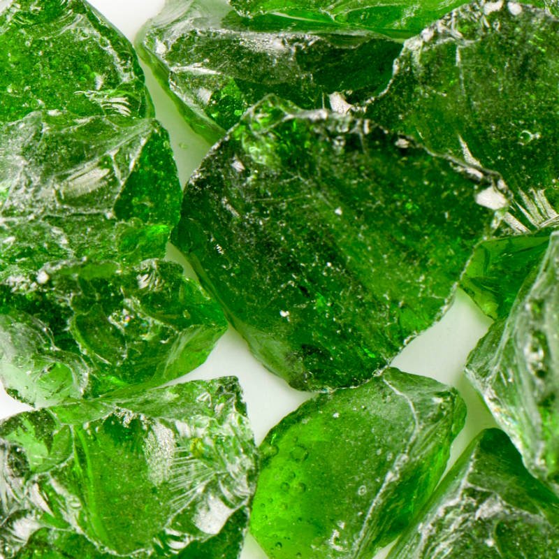 Eco-Friendly USA-Made Green Landscape Glass for Diverse Decor