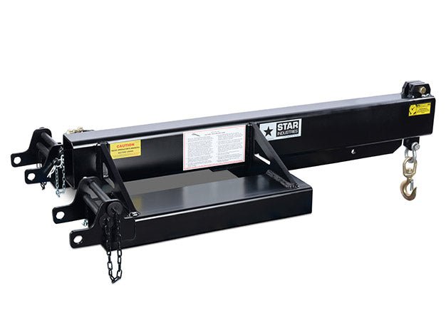 Star Industries Heavy Duty Telescopic Forklift Jib Boom with 12-Foot Reach