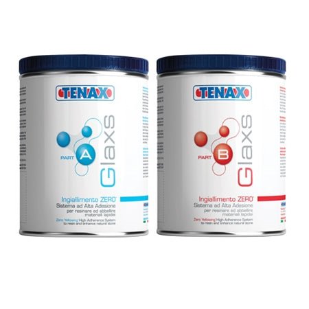 Glaxs A+B Zero-Yellowing System for Resining and Filling of Stone and Ceramic