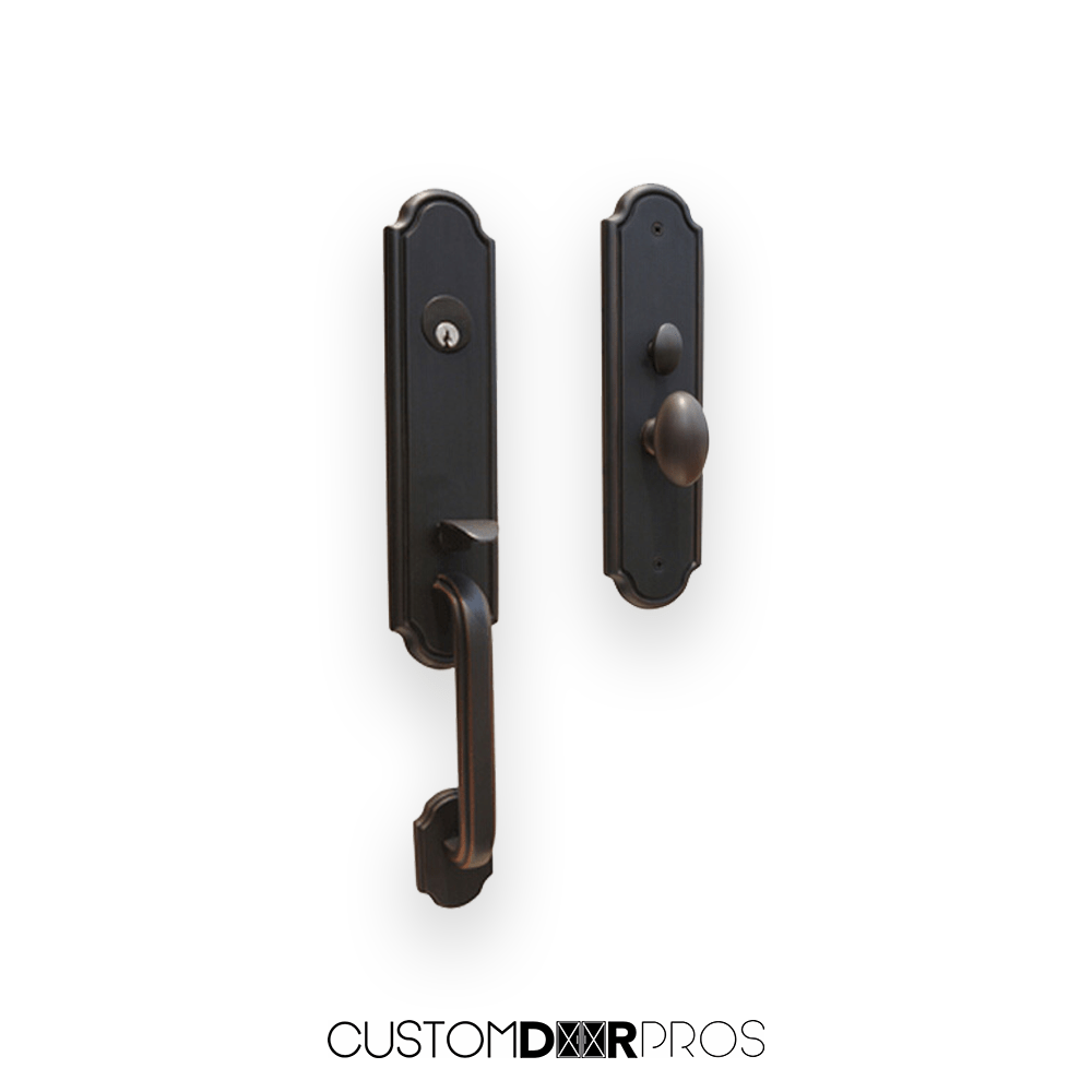 Durable Parisian-Style Handle Set for Doors with Key Sets