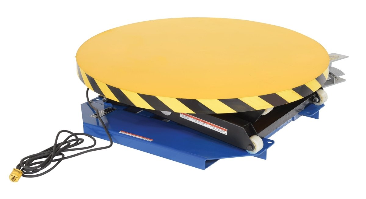 High - Quality Powered Lift Table with Manual 360 - Degree Rotation
