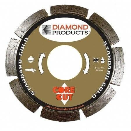 Small Diameter Standard Gold Segmented Diamond Cutting Blades for Various Applications