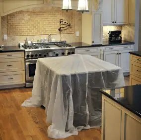 Stay Put® Non - Slipping Vinyl Dropcloth for Painting and Surface Protection
