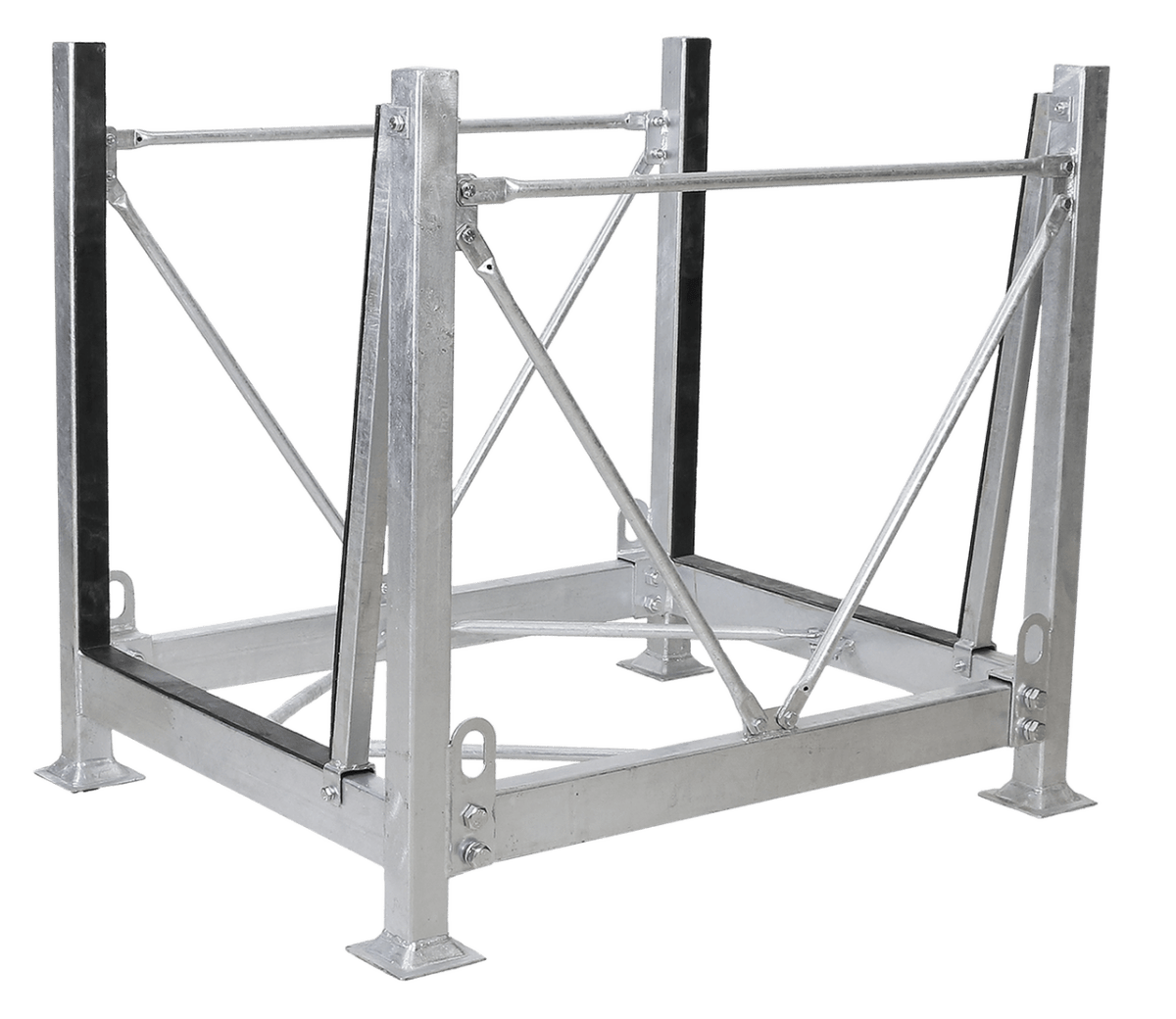 High - Capacity, Collapsible Groves Stacking Box for Stone Storage