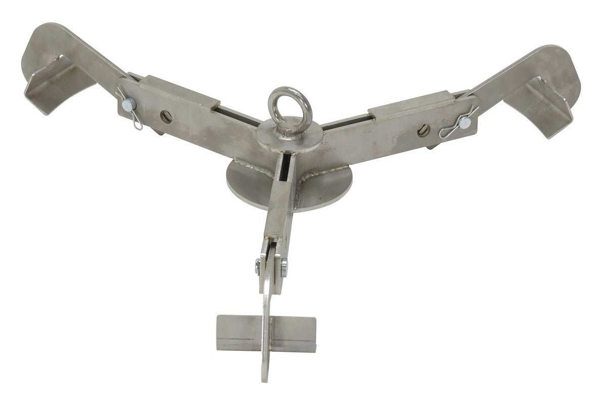 Adjustable 3 - Point Stainless Steel Drum Lifter for 30 & 55 Gallon Drums