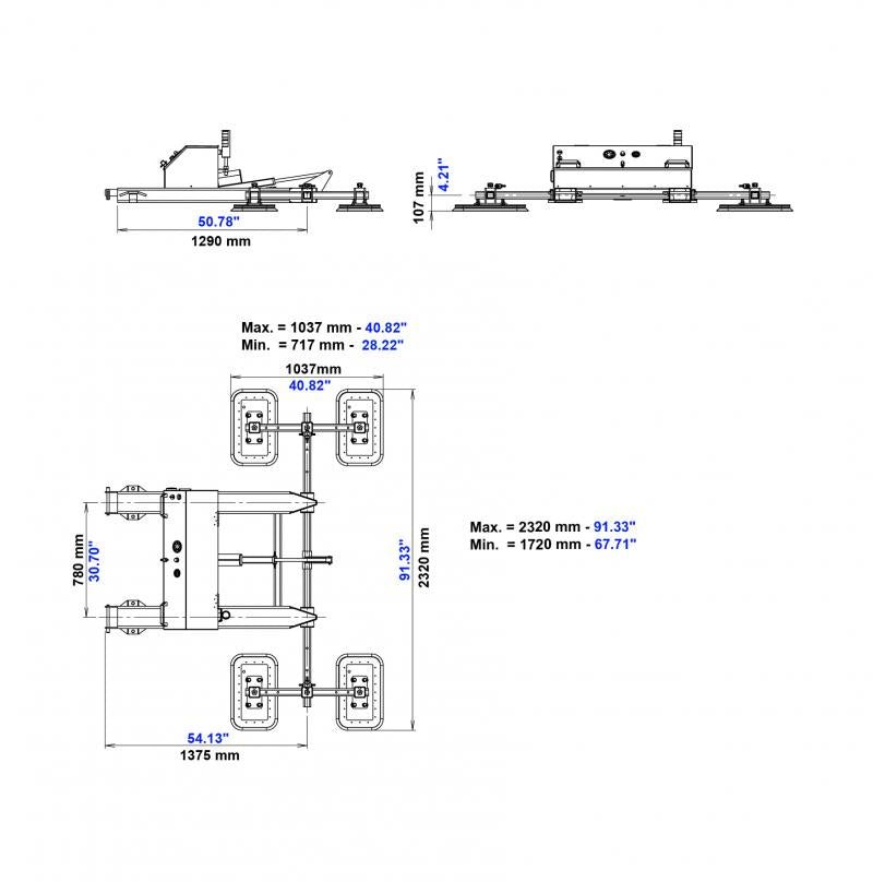 Efficient FMVLA Fork - Mounted Electric Vacuum Lifting Attachment