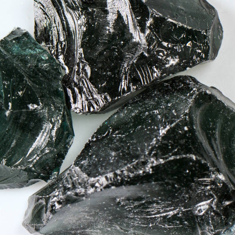 Recycled Gray Glass for Landscape Decorations