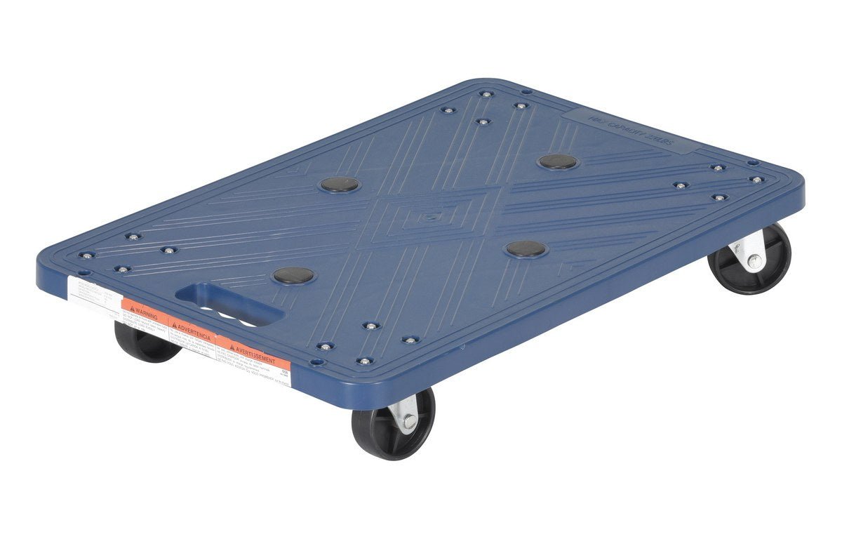 Lightweight and Easy-to-Clean One-Piece Molded Polyethylene Plastic Dollies