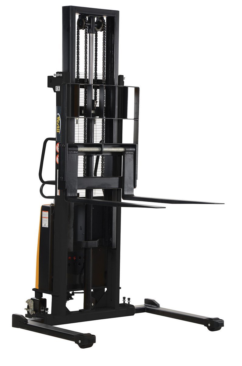 Powered Lift Semi - Electric Industrial Stacker for Efficient Load Handling